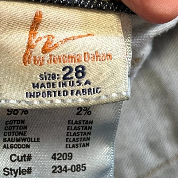 CITIZENS OF HUMANITY Low Waist Bootcut 'Crochet h' Jeans  Dark Wash  Y2K  SZ 28 - Picture 9 of 11